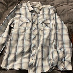 Plaid button up shirt